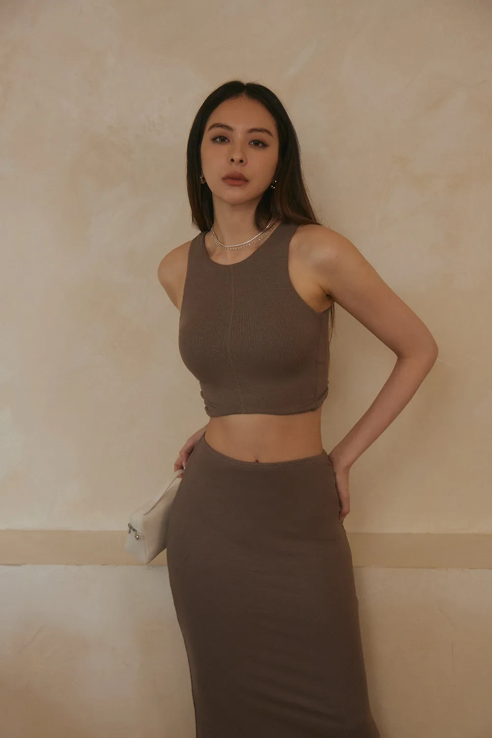一見鍾情羅紋 BraTop<br>ELEGANT RIB KNIT BRA TOP
