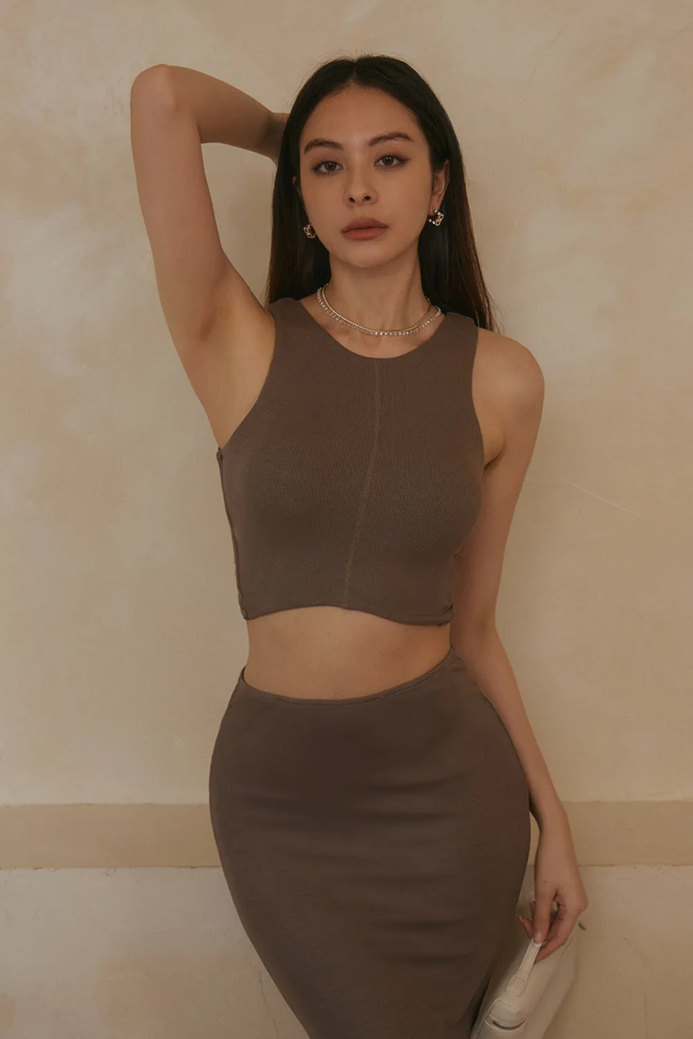 一見鍾情羅紋 BraTop<br>ELEGANT RIB KNIT BRA TOP