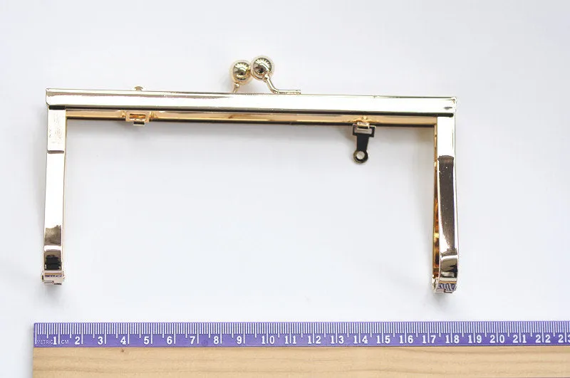 17.5cm x 8.5cm ( 7" x 3") Gold Purse Frame Clutch Purse Frame Bag Hanger