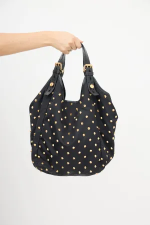 2009 Studded Sacca Shoulder Bag