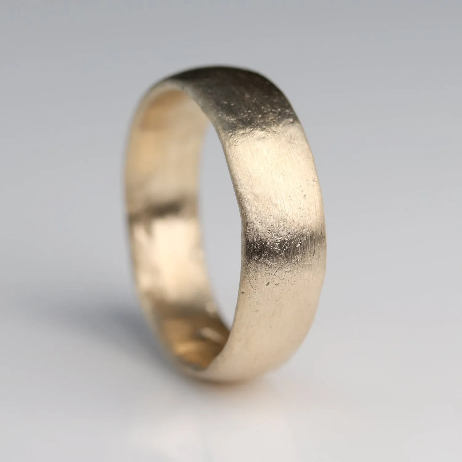 6mm Chunky Ancient Textured Band •