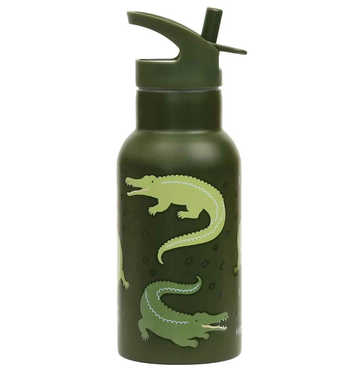 A Little Lovely Company - Kids Stainless Steel Drink / Water Bottle: Crocodiles