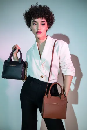Amari Satchel Dark Brown