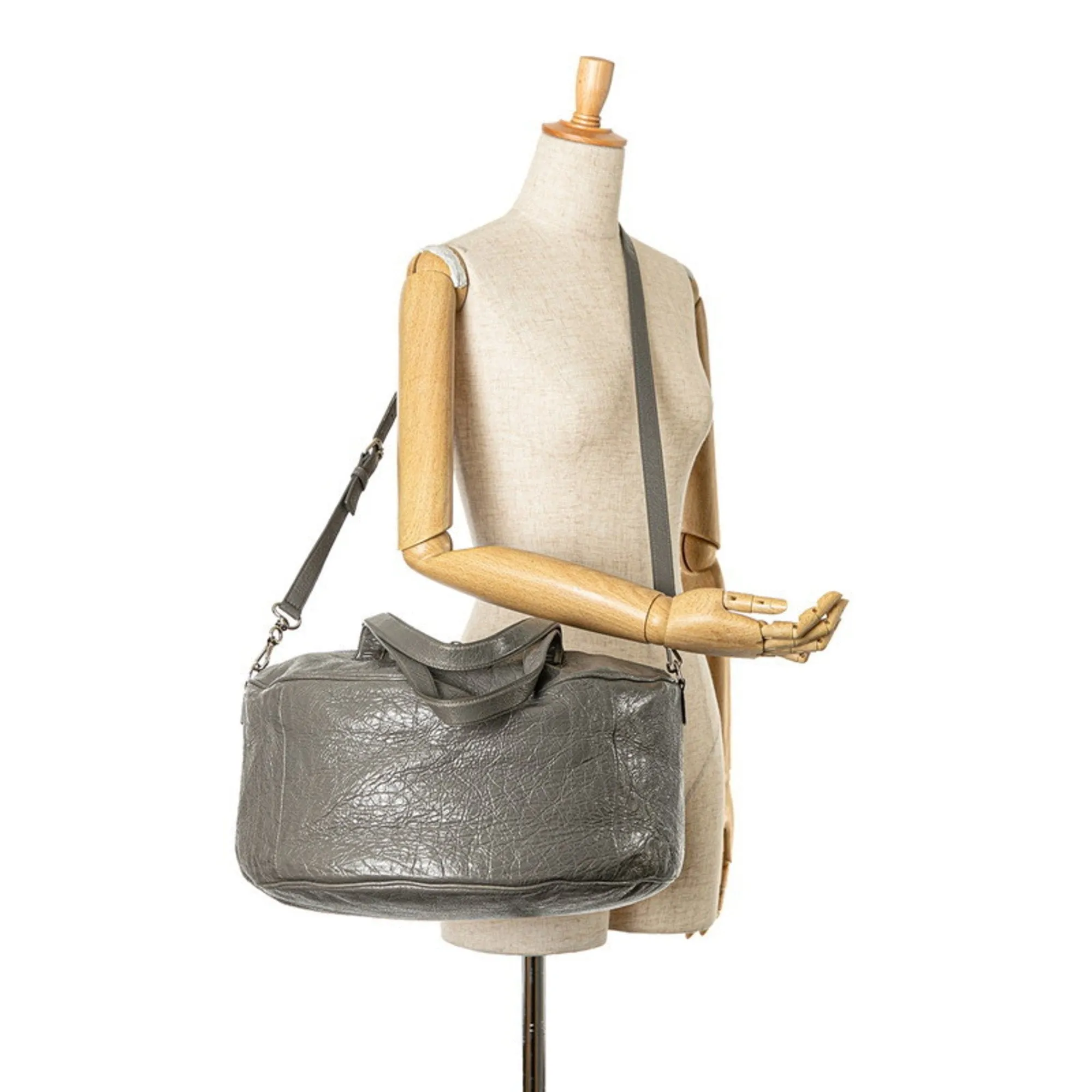 Balenciaga Air hobo Grey Leather Bag