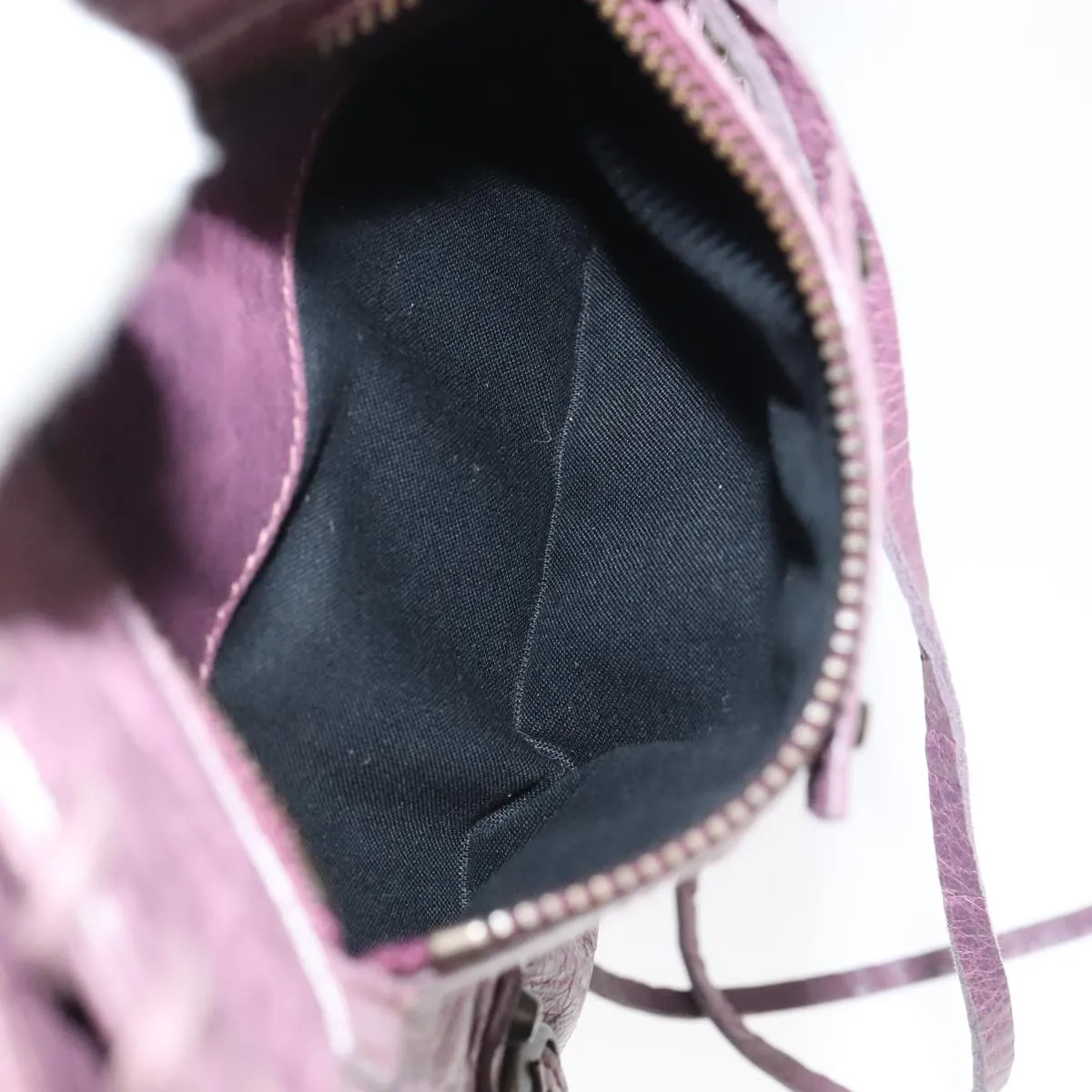 Balenciaga City Purple Leather Bag