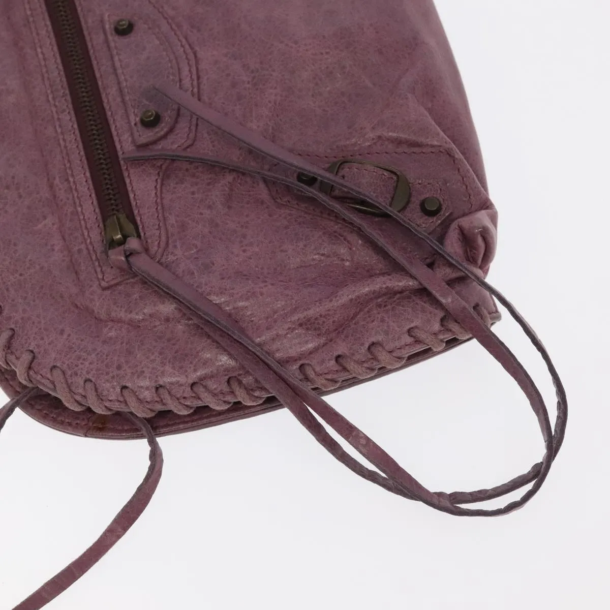 Balenciaga City Purple Leather Bag