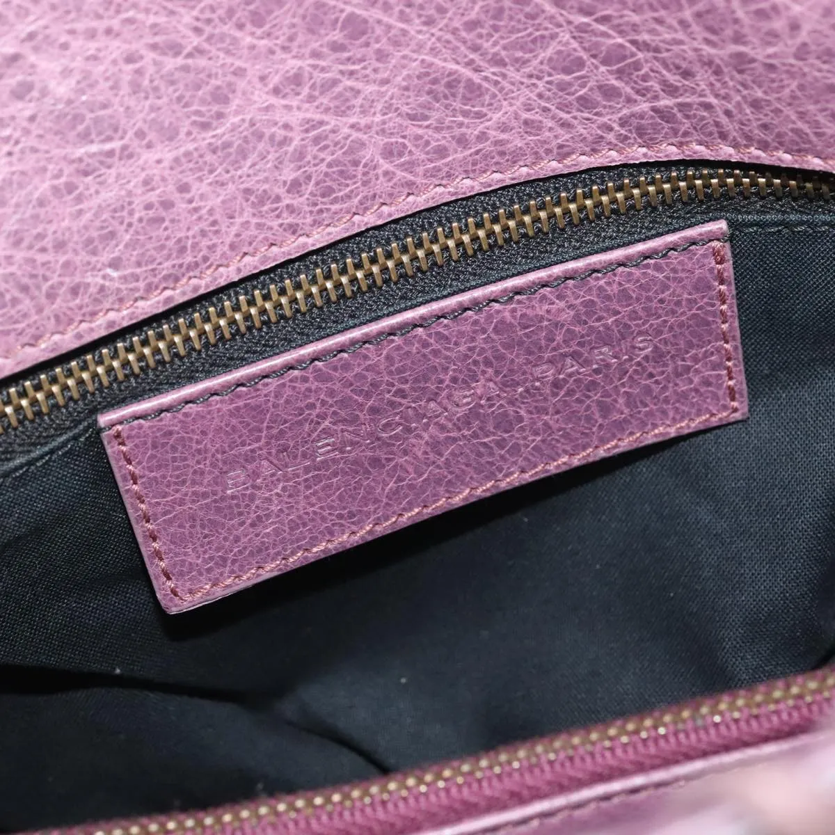 Balenciaga City Purple Leather Bag
