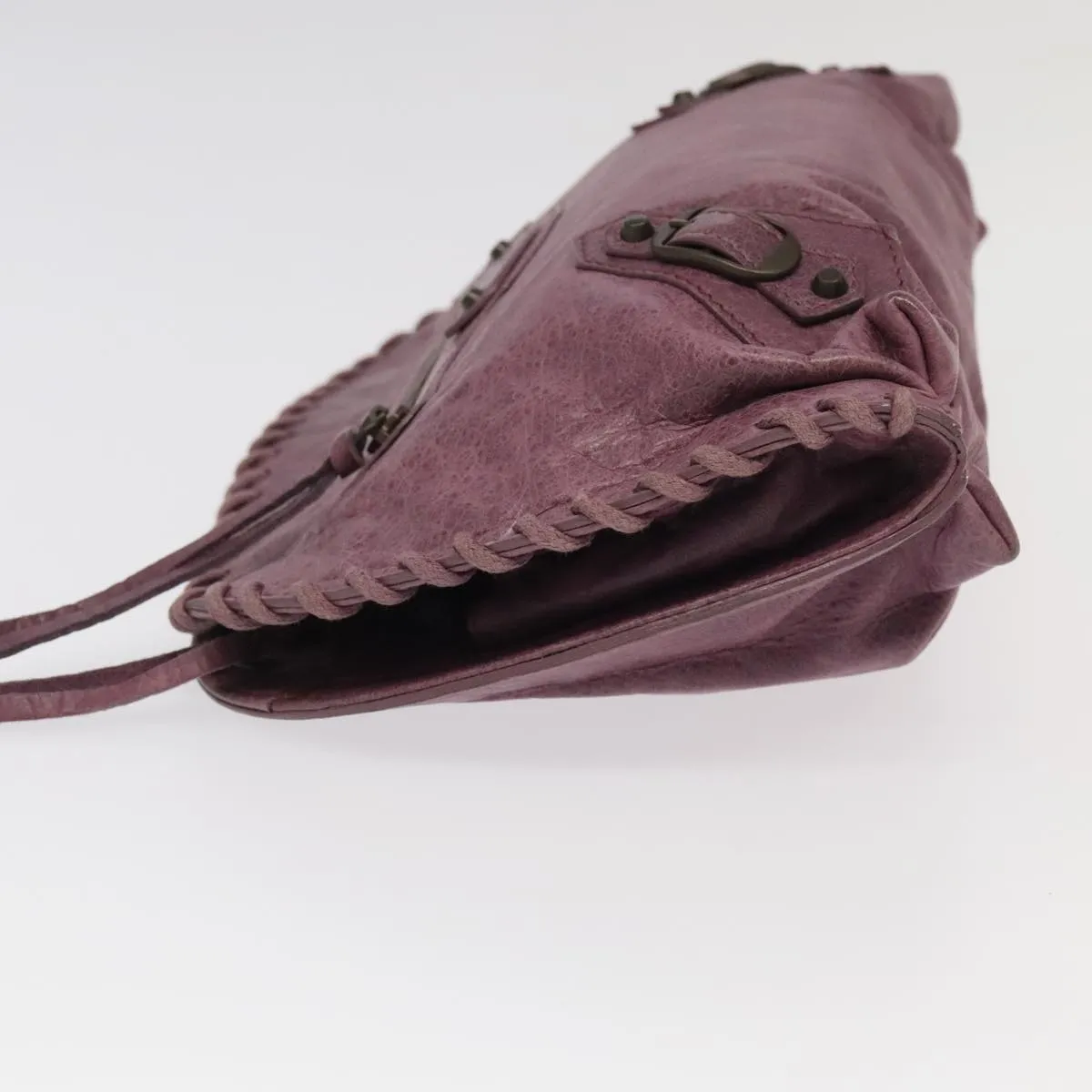 Balenciaga City Purple Leather Bag