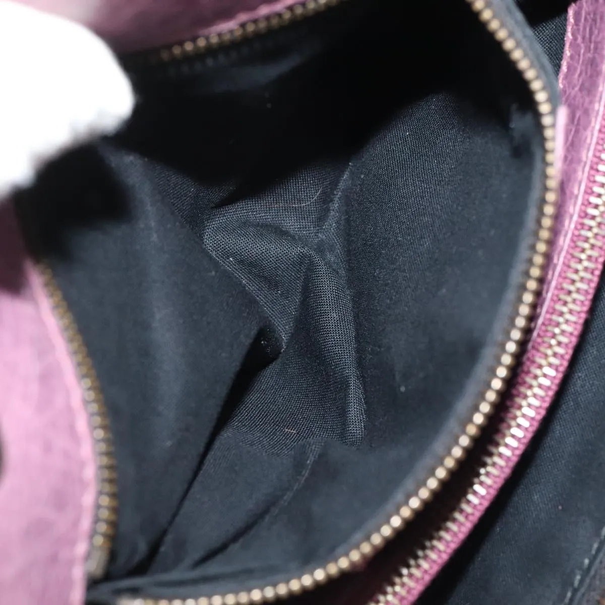 Balenciaga City Purple Leather Bag