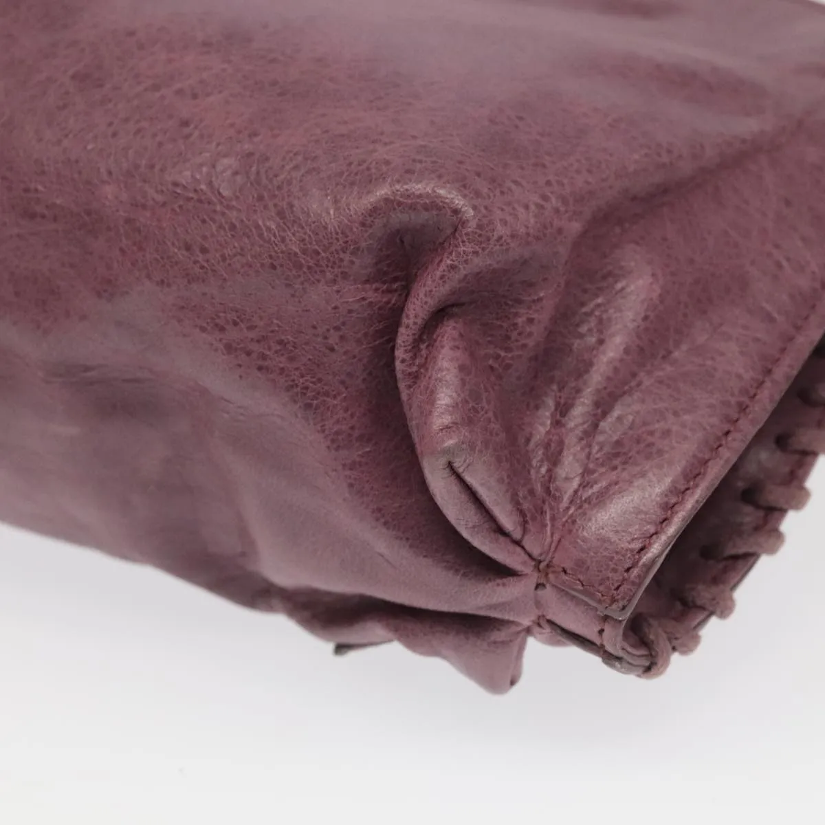 Balenciaga City Purple Leather Bag
