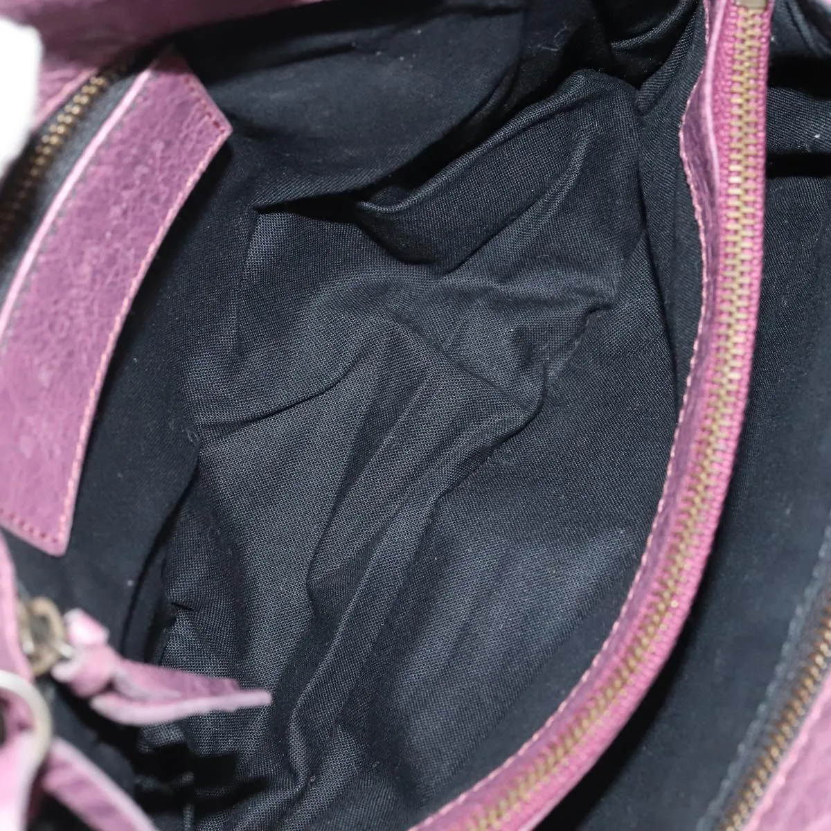 Balenciaga City Purple Leather Bag