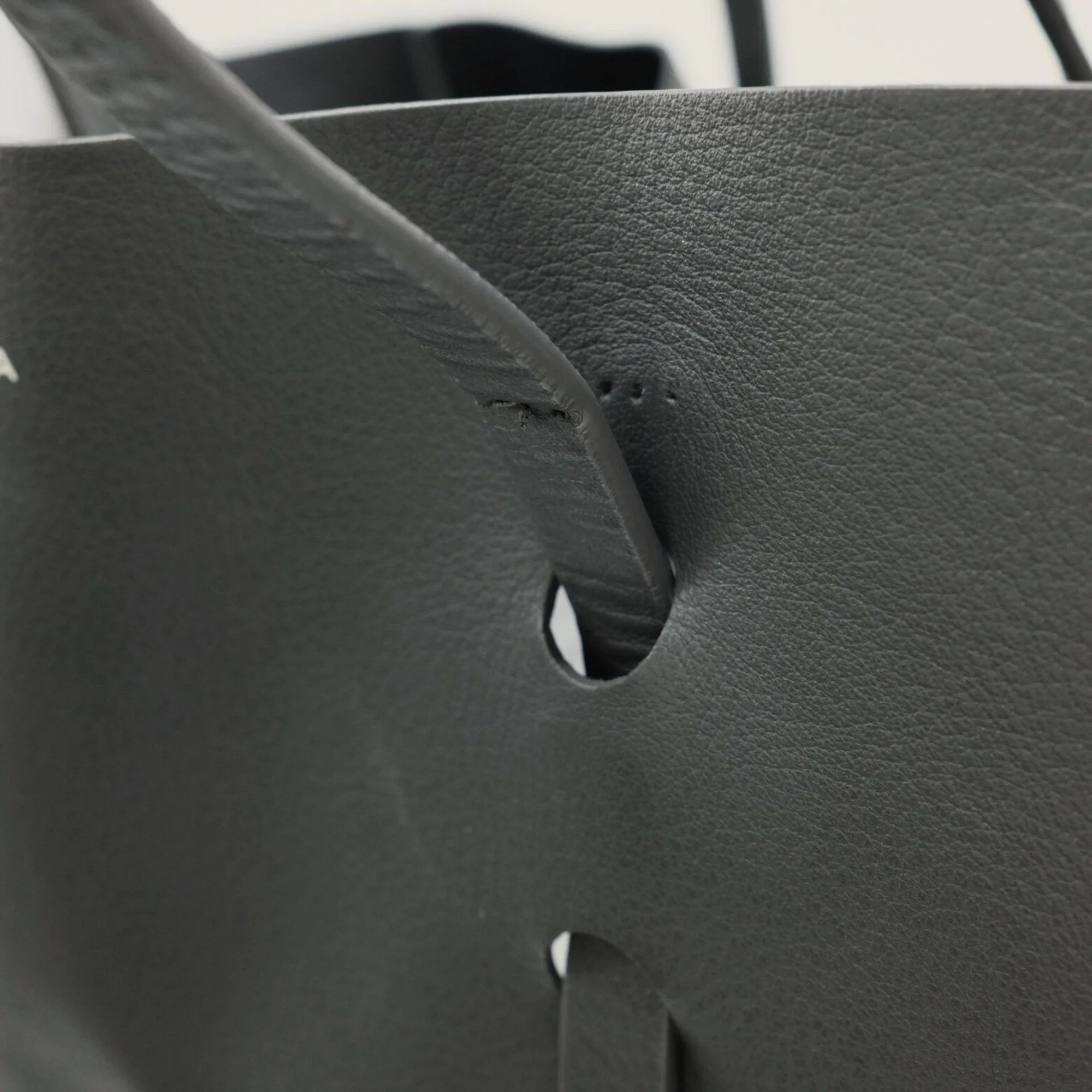 Balenciaga Everyday Khaki Leather Bag