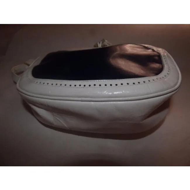 Bally Vintage Pursesdesigner Purses Navy And White Leather Cross Body Bag