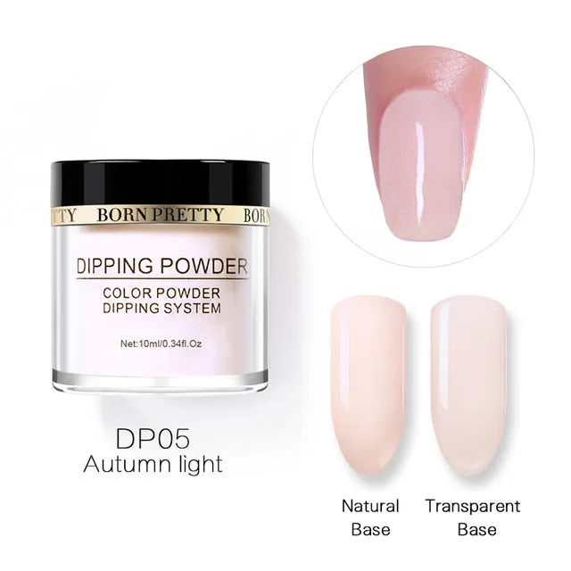 BORN PRETTY Dipping Nail Powders Gradient French Nail Natural Color