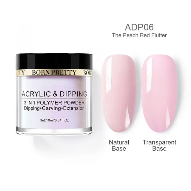 BORN PRETTY Dipping Nail Powders Gradient French Nail Natural Color