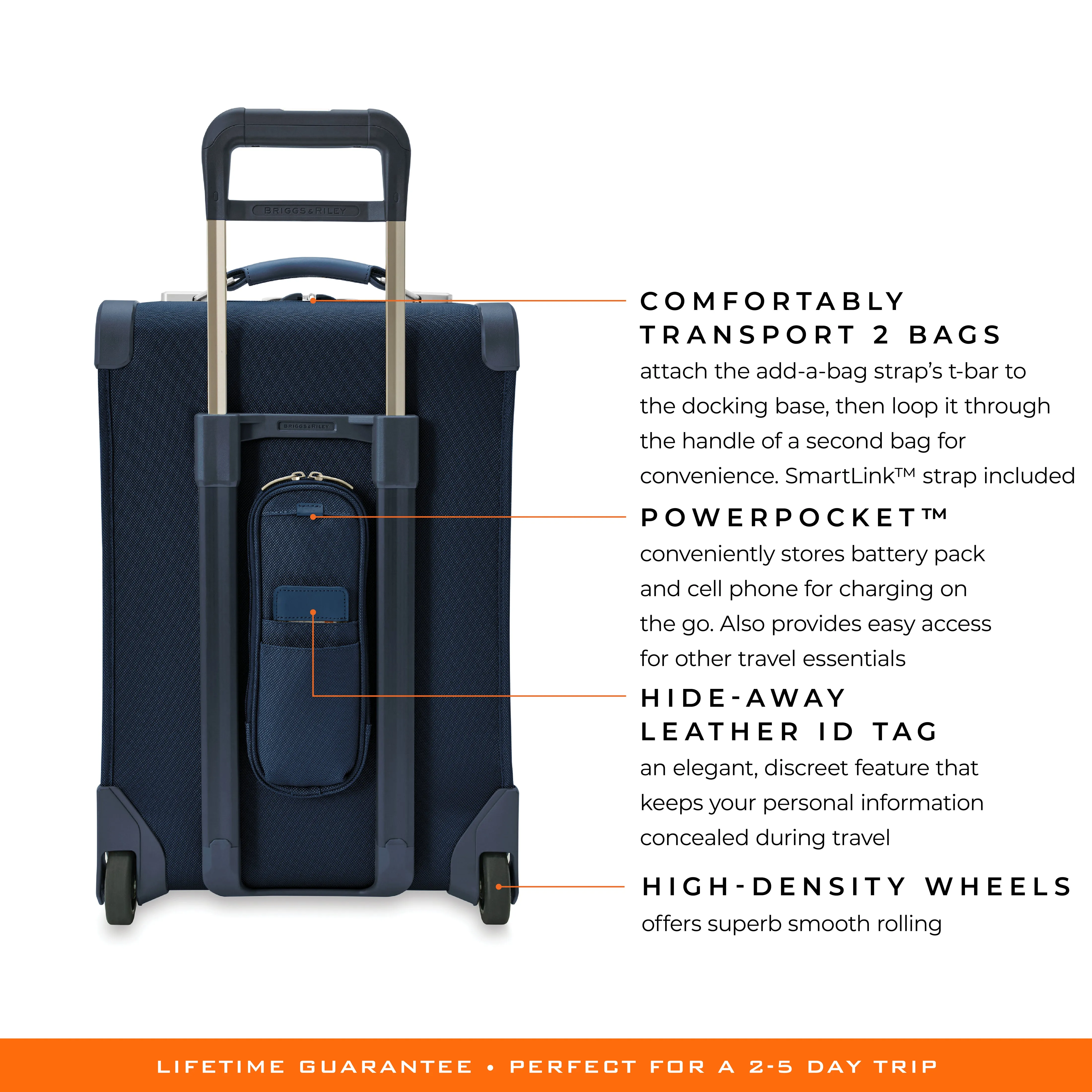 Briggs & Riley Baseline 22" Essential 2-Wheel Expandable Carry-On - Navy