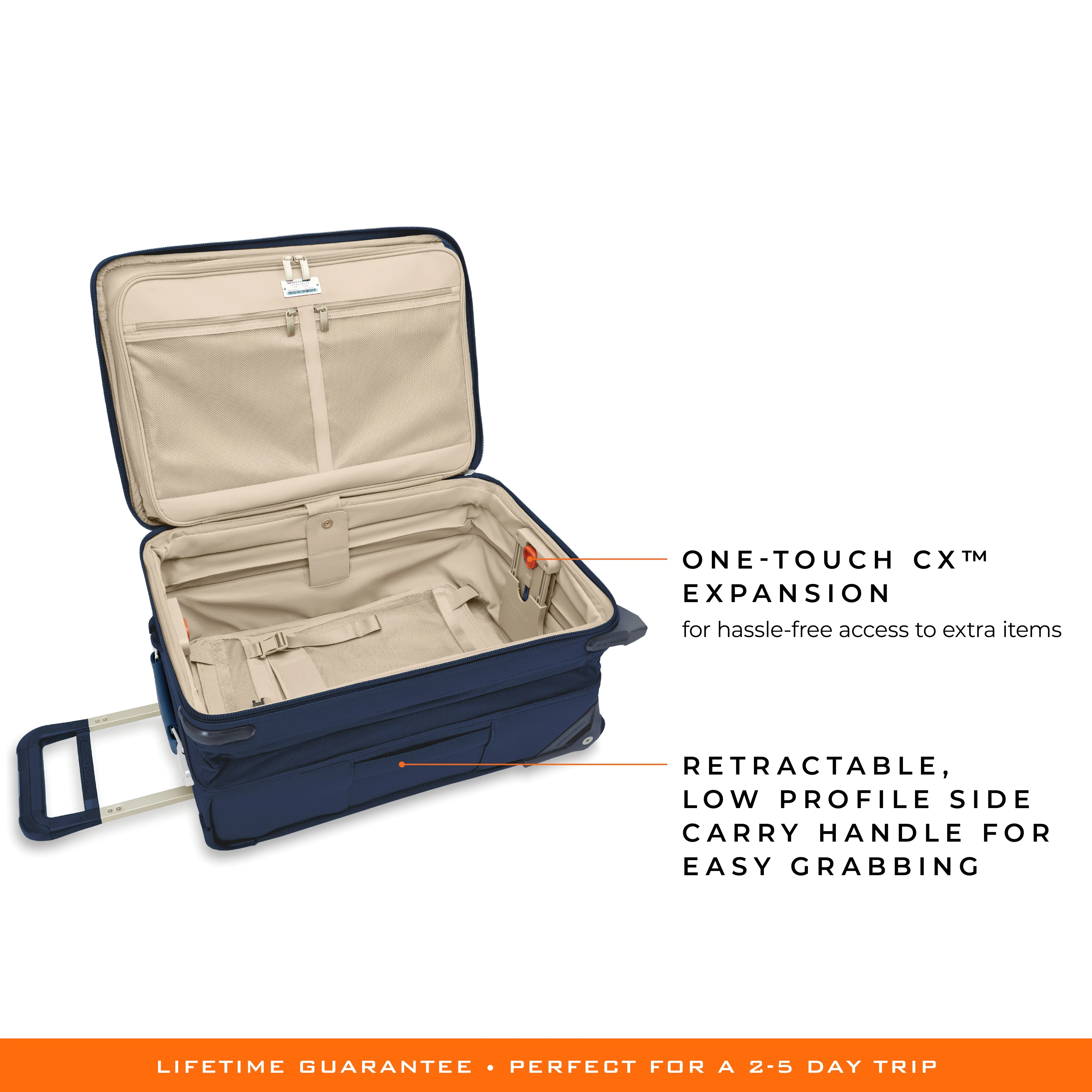 Briggs & Riley Baseline 22" Essential 2-Wheel Expandable Carry-On - Navy