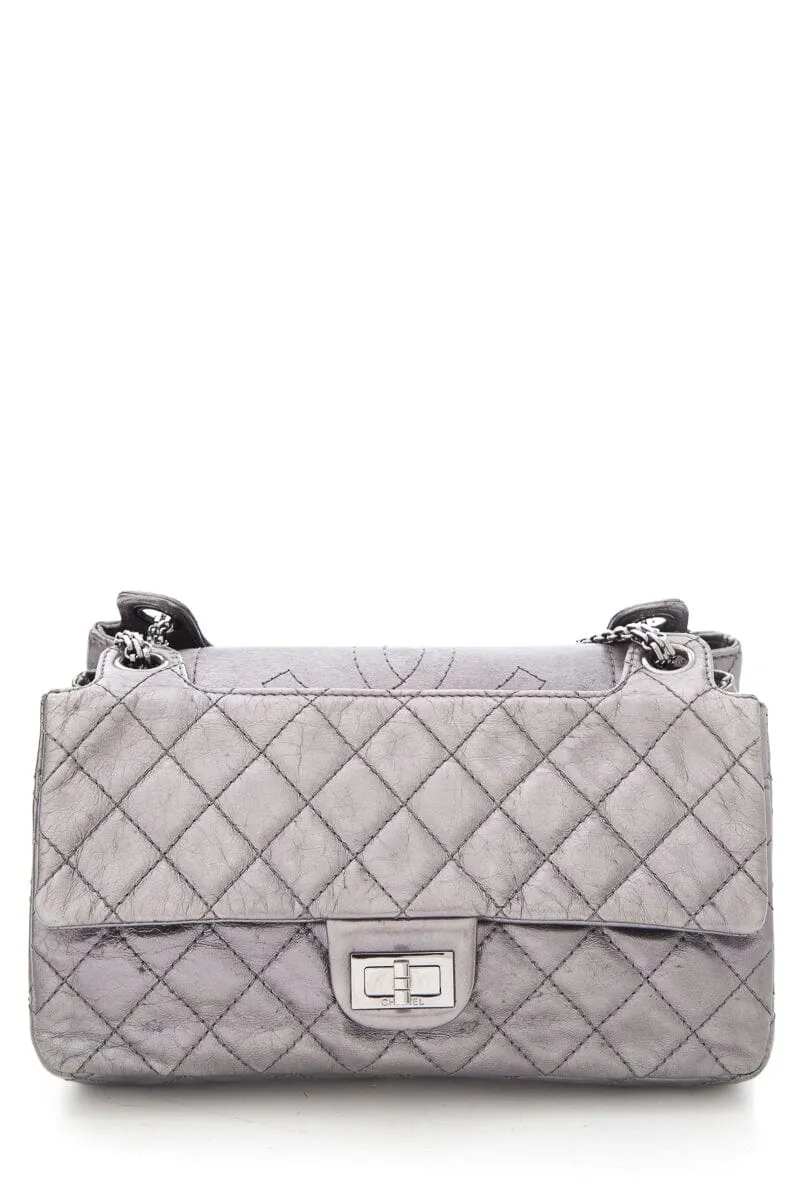 Chanel 2008 Silver Reissue Accordian Handbag