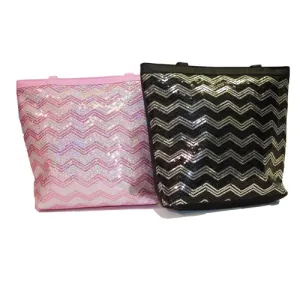 Chevron Sequin Tote