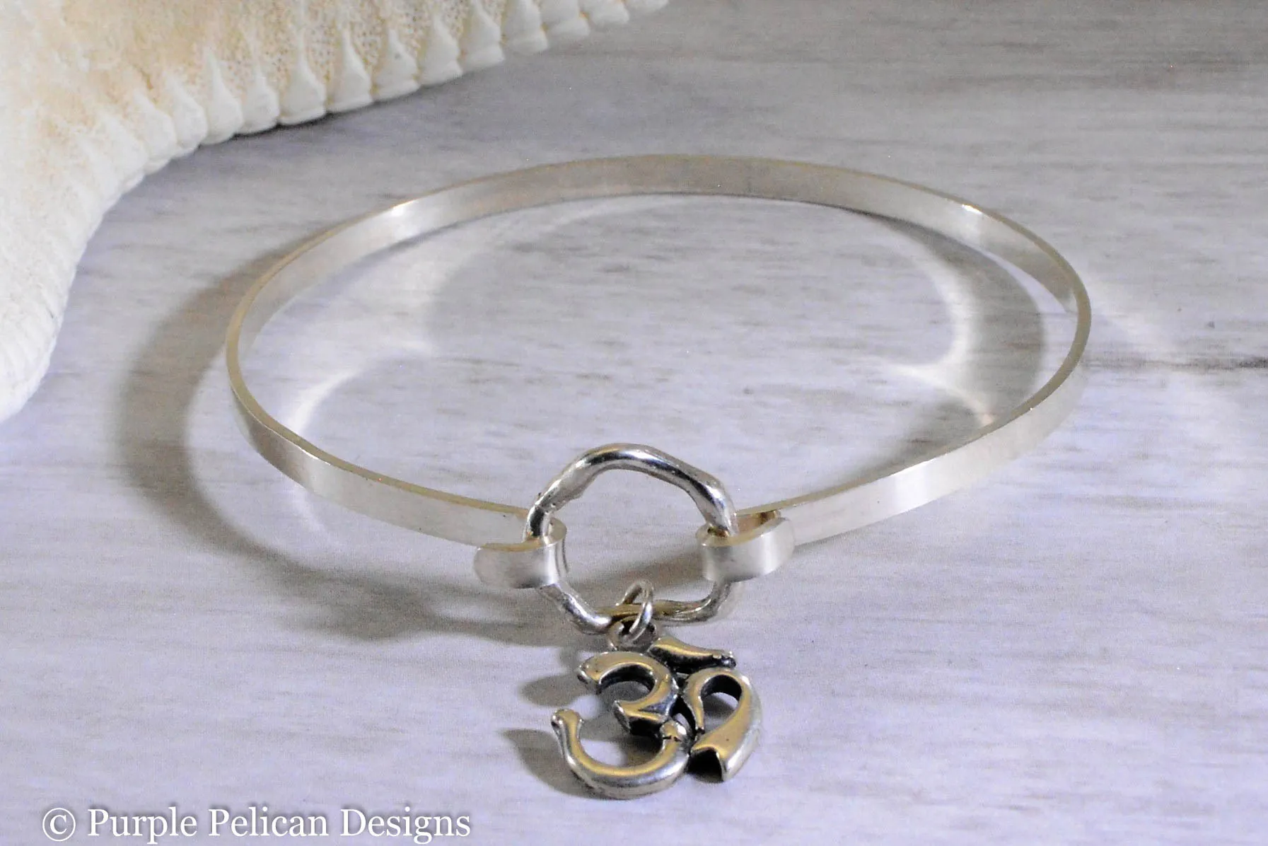 Choose Joy Hinged Bangle Sterling Silver
