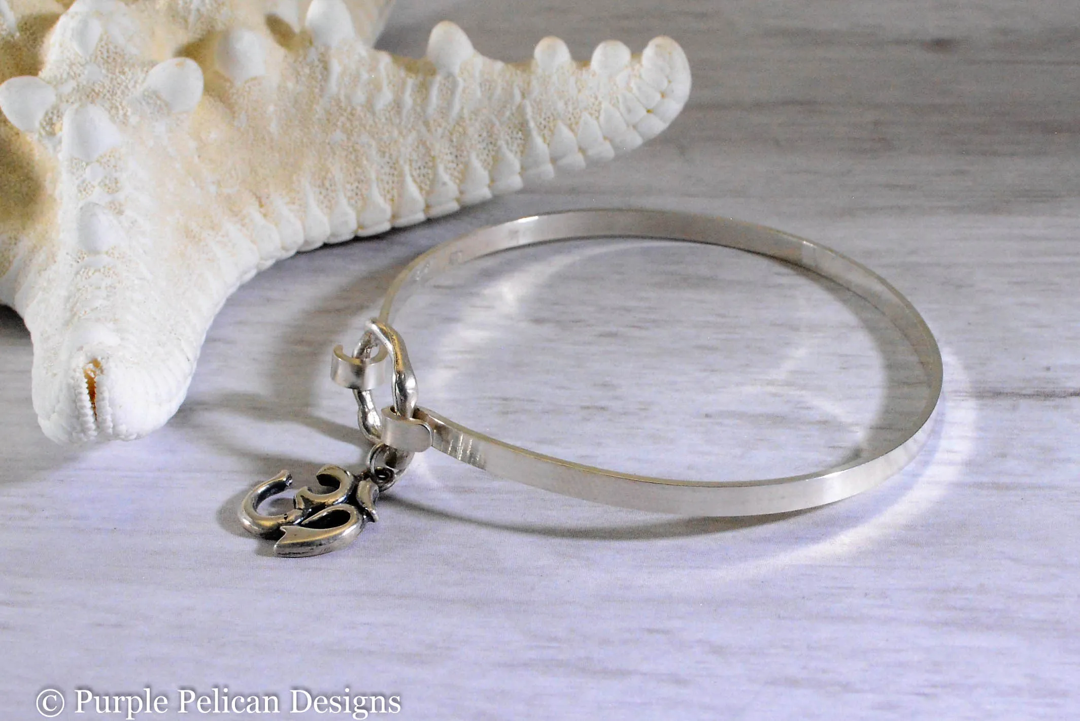 Choose Joy Hinged Bangle Sterling Silver