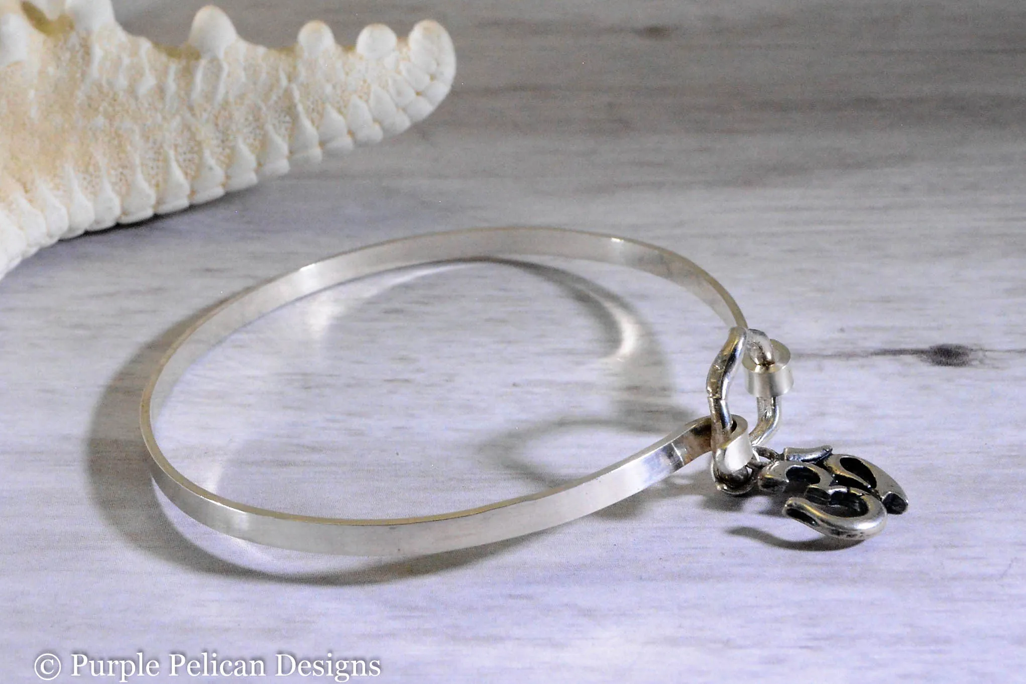 Choose Joy Hinged Bangle Sterling Silver