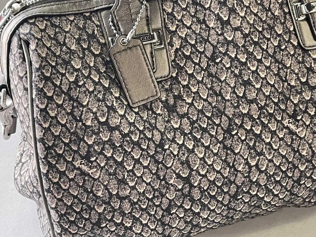 Coach Handbag with Longer Strap (Nylon & Leather)