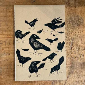 Crows - Large Lined Notebook