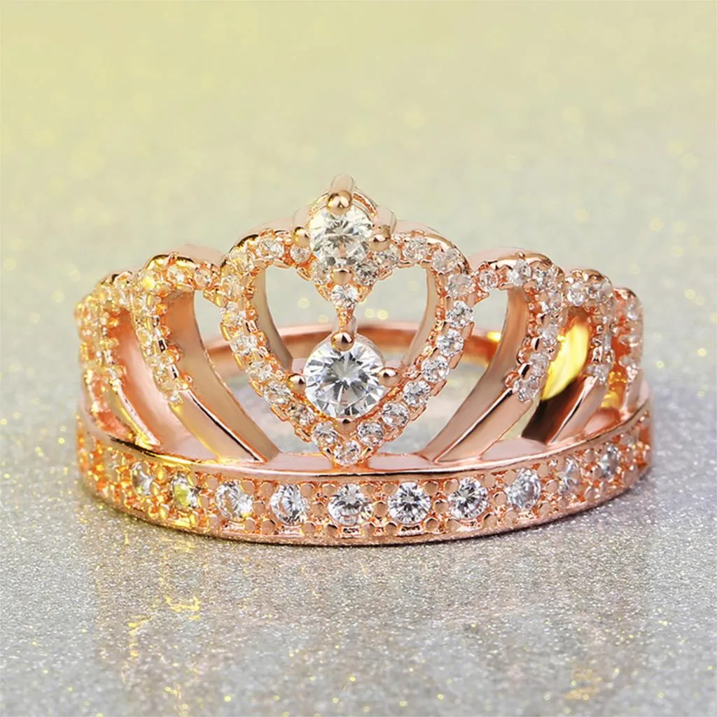Crystal Crown Ring