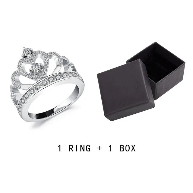 Crystal Crown Ring