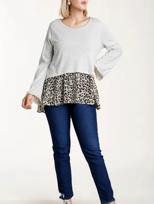 Curvy Wild Side Layered Swing Top