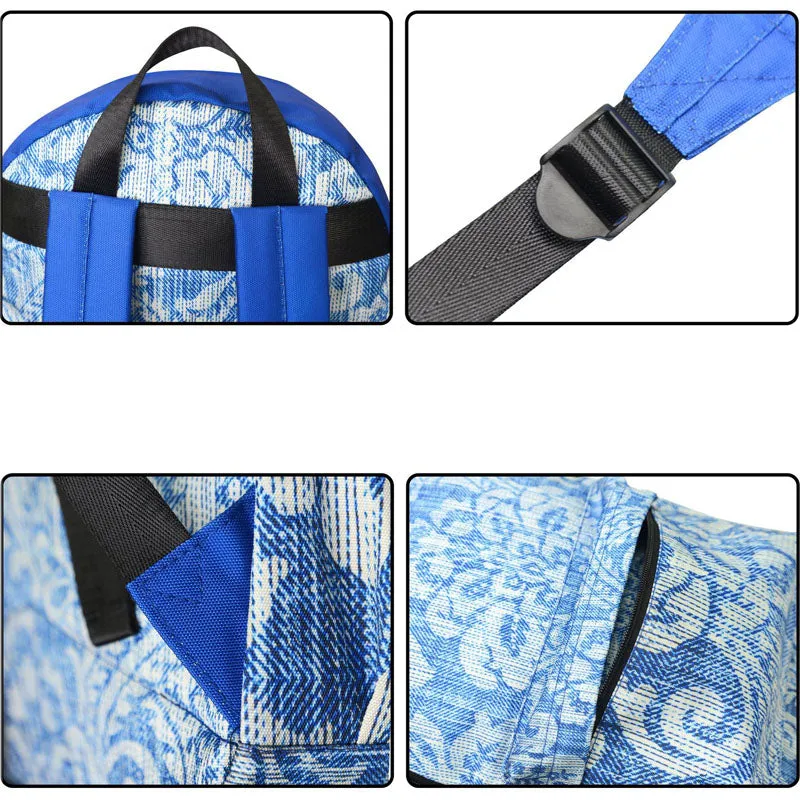 Cute Patterns Printed Backpack Bag Set Oxford School Bag Kit For Teen