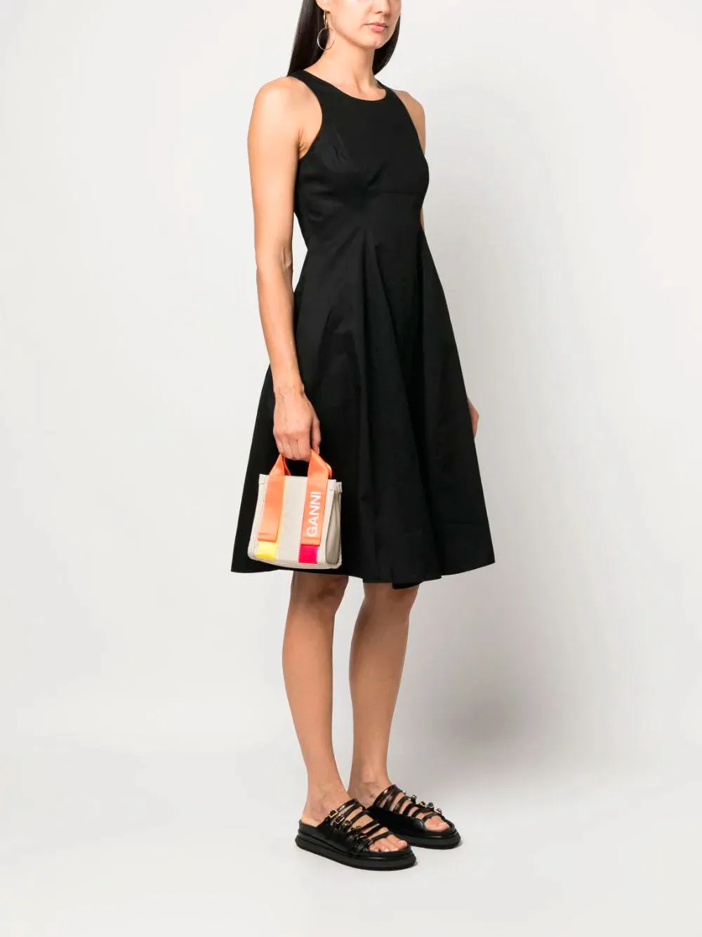 Drawstring mini shopping bag