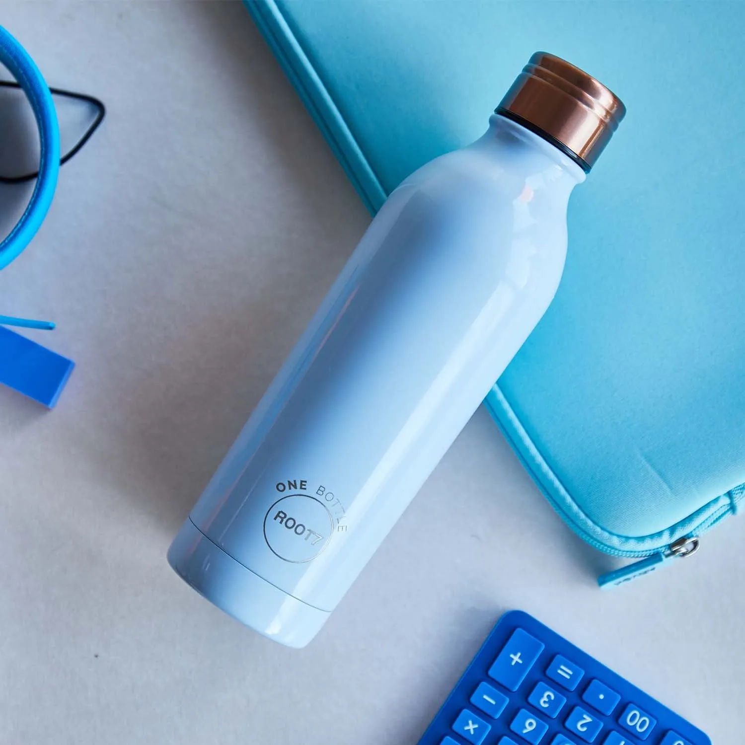 Duck Egg Blue Water Bottle