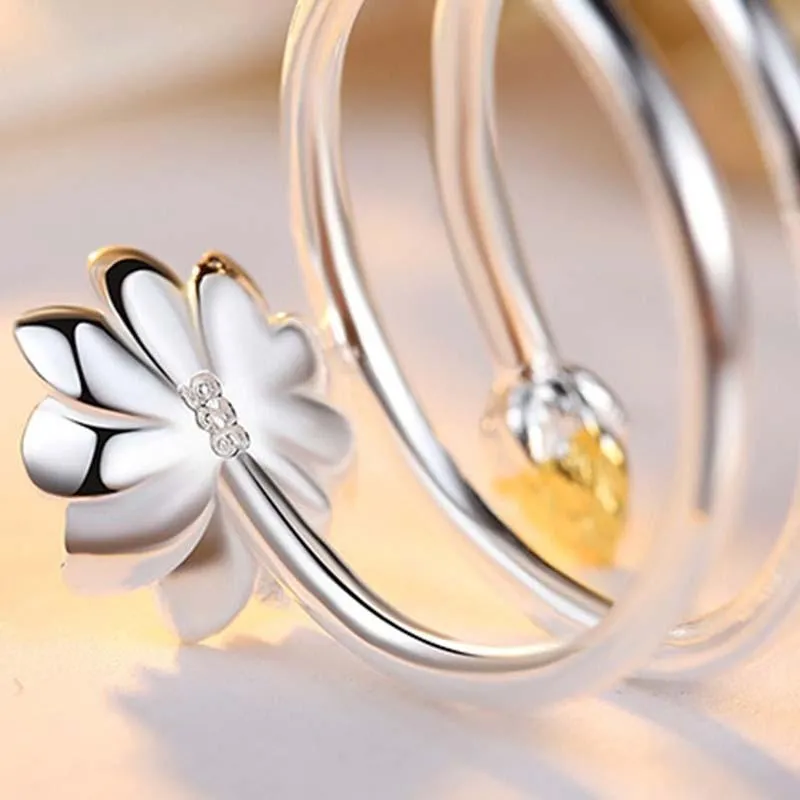 Elegant Lotus Ring