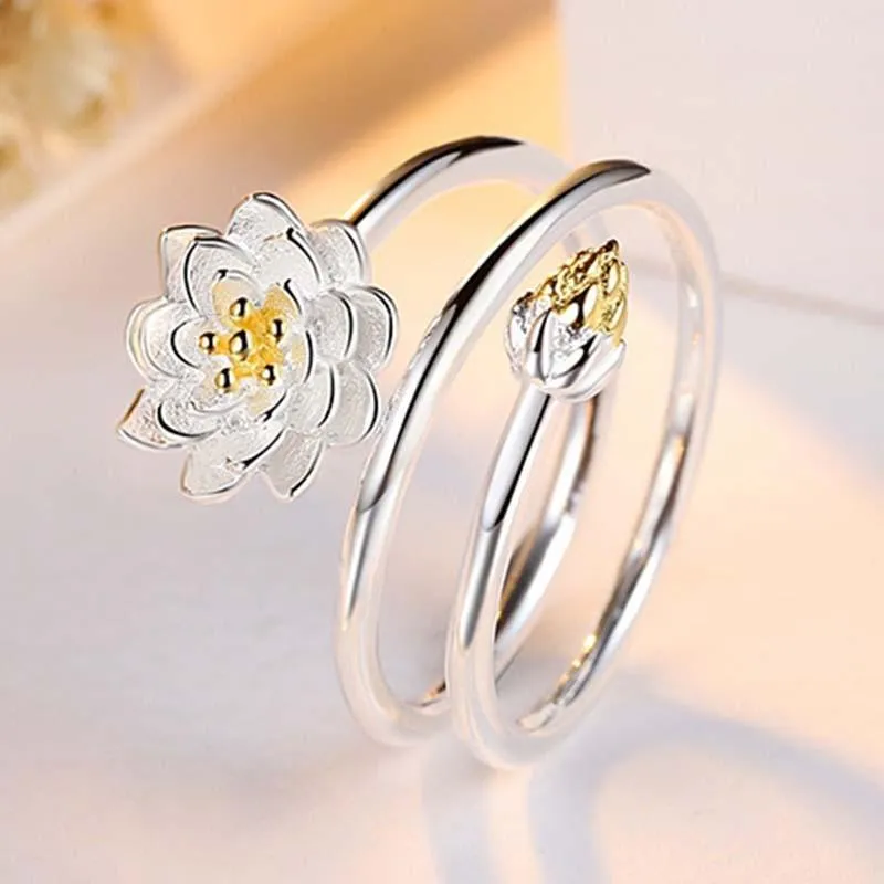Elegant Lotus Ring