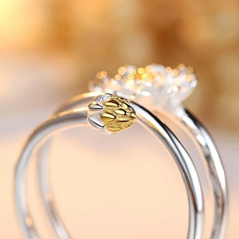 Elegant Lotus Ring