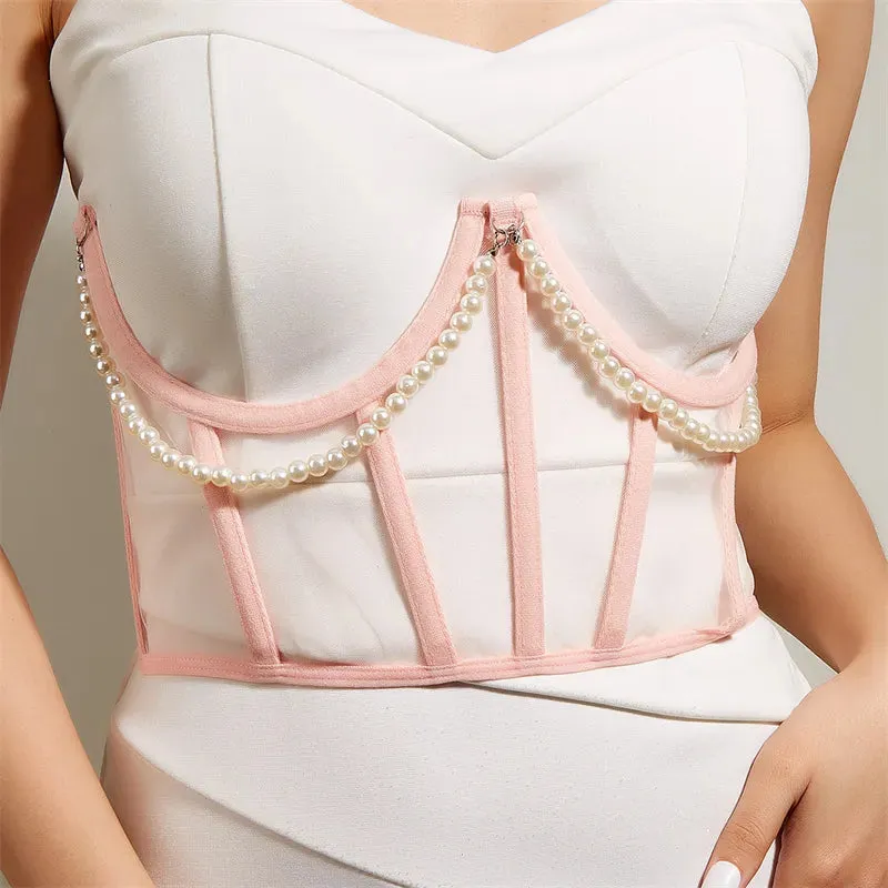 Elegant Pearl Corset