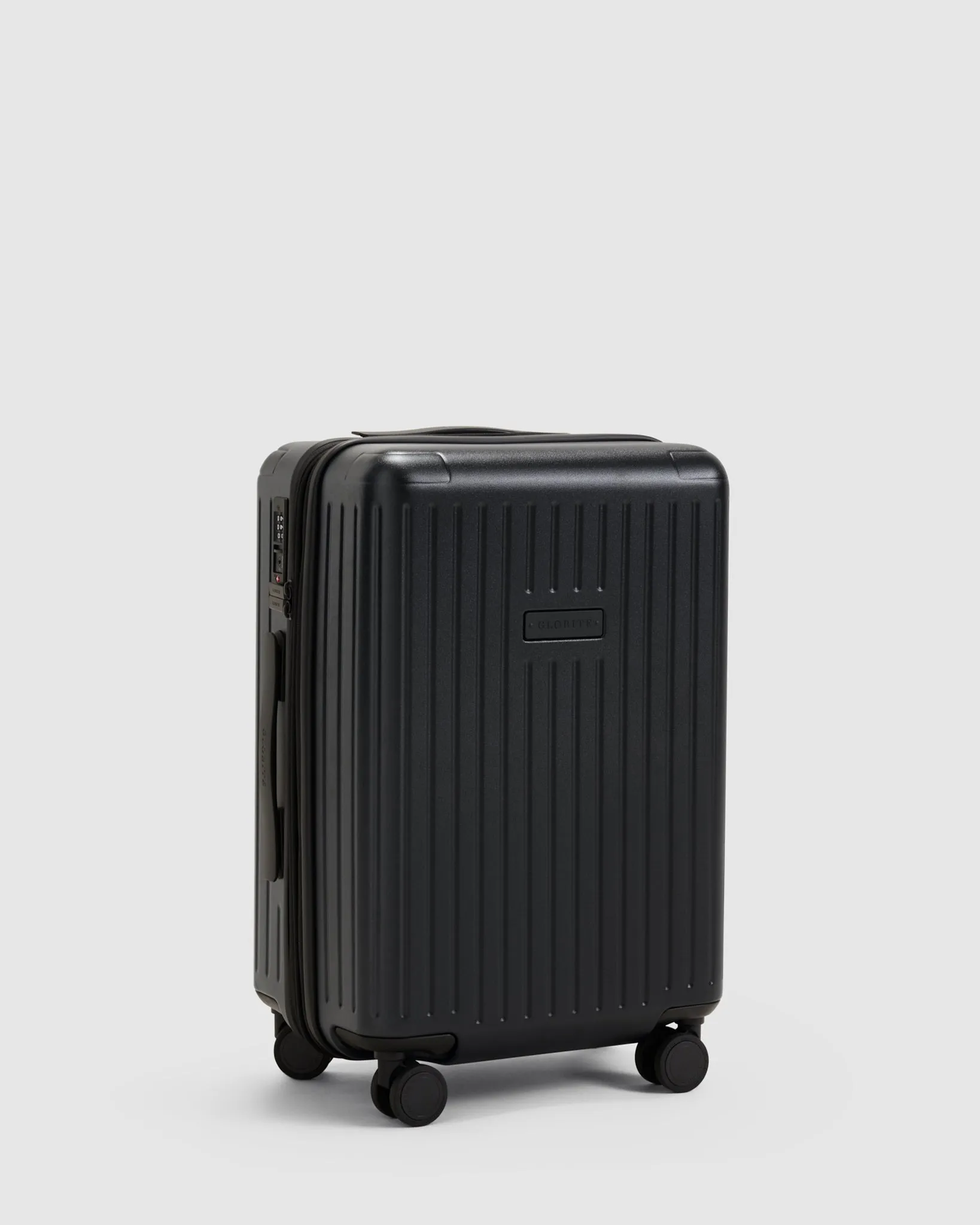 Expandable Carry On Suitcase - Caviar Black