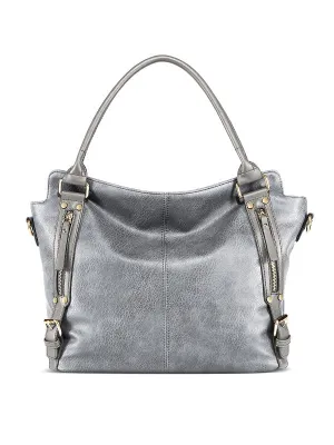 Fashion Shoulder Handbag Solid Color Bag