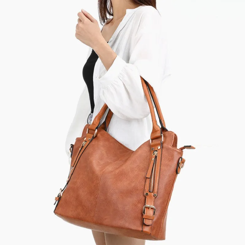Fashion Shoulder Handbag Solid Color Bag