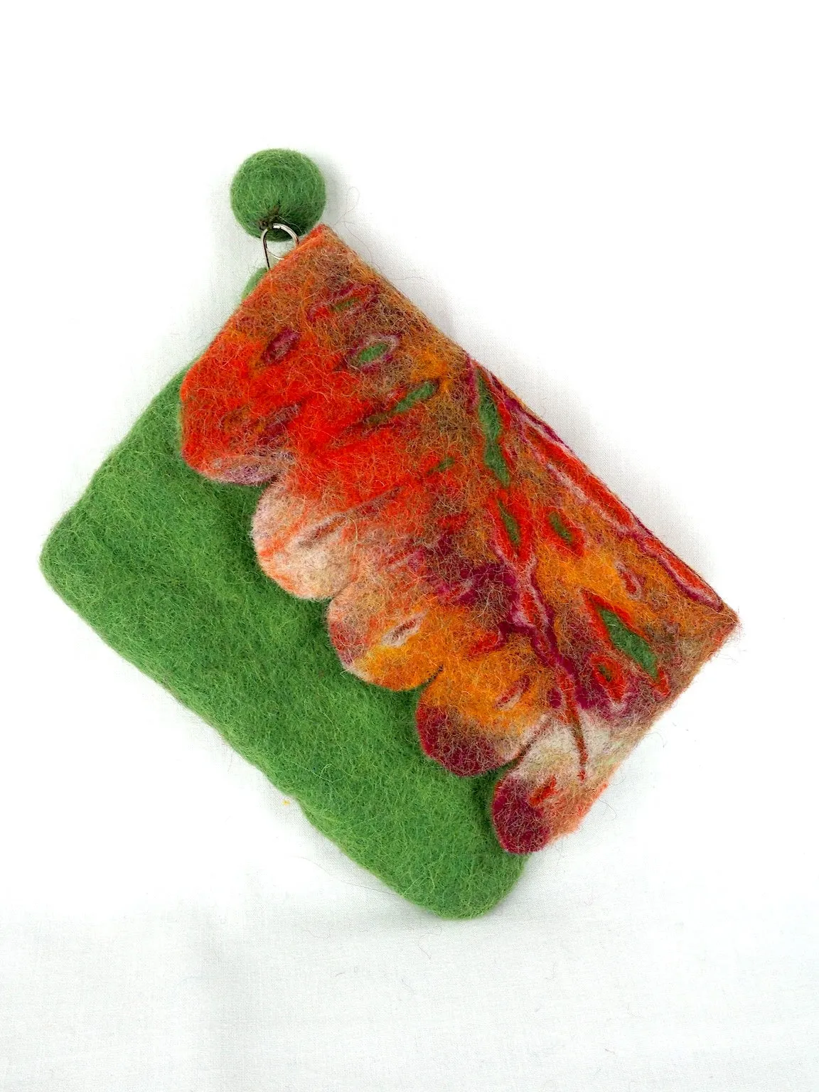 Felt Purse Apple Green