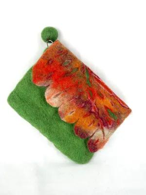Felt Purse Apple Green