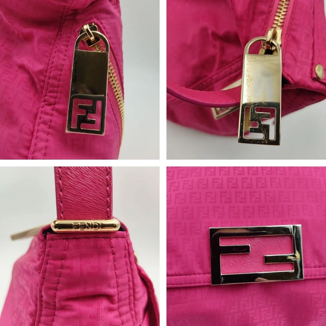 Fendi Fendi Mamma zip mini courgette shoulder bag - '10s