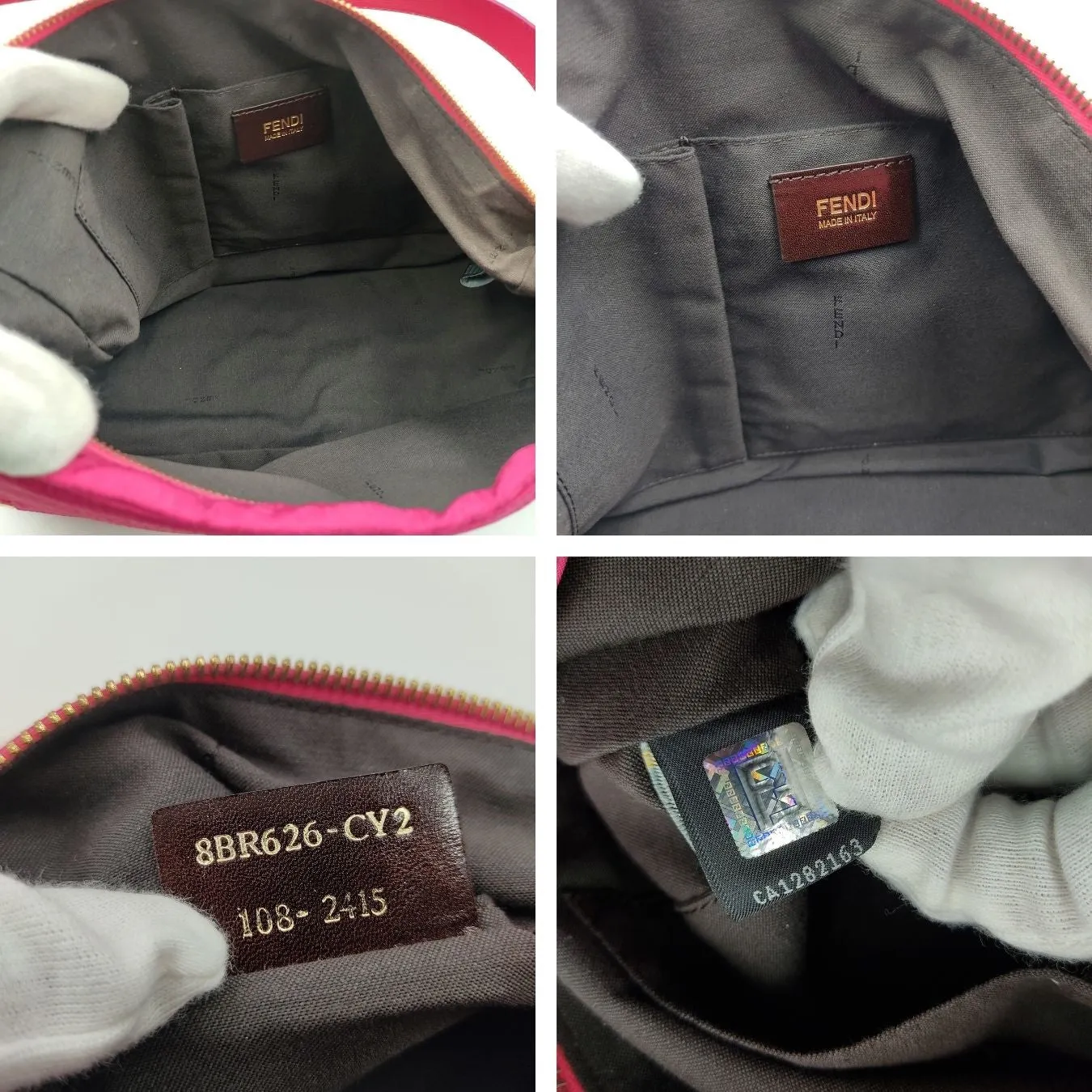 Fendi Fendi Mamma zip mini courgette shoulder bag - '10s