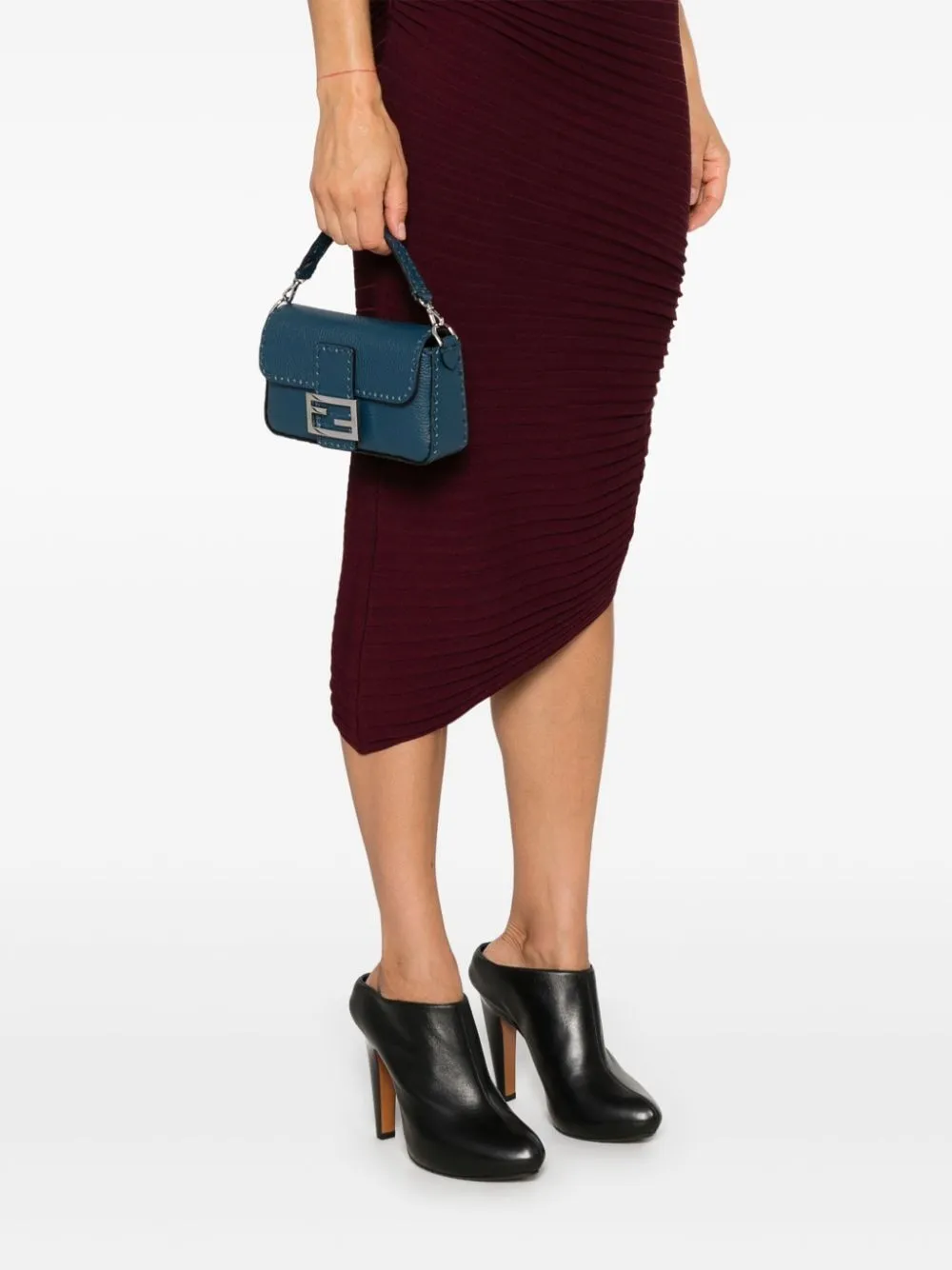 FENDI Mini Leather Shoulder Handbag