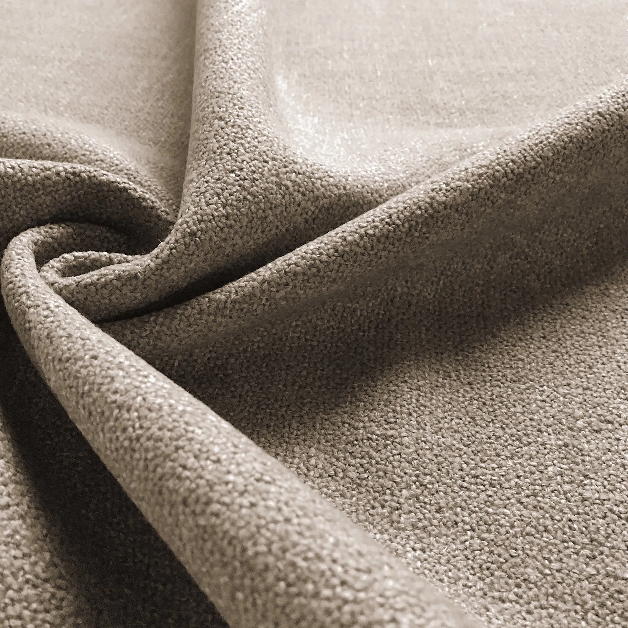Flax Rustic Textured Woven Upholstery Fabric 54"