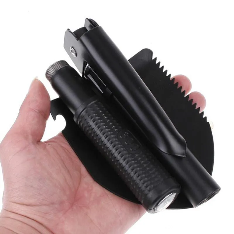 Folding Disassembling Camping Shovel Trowel Garden Spade and Carry Bag