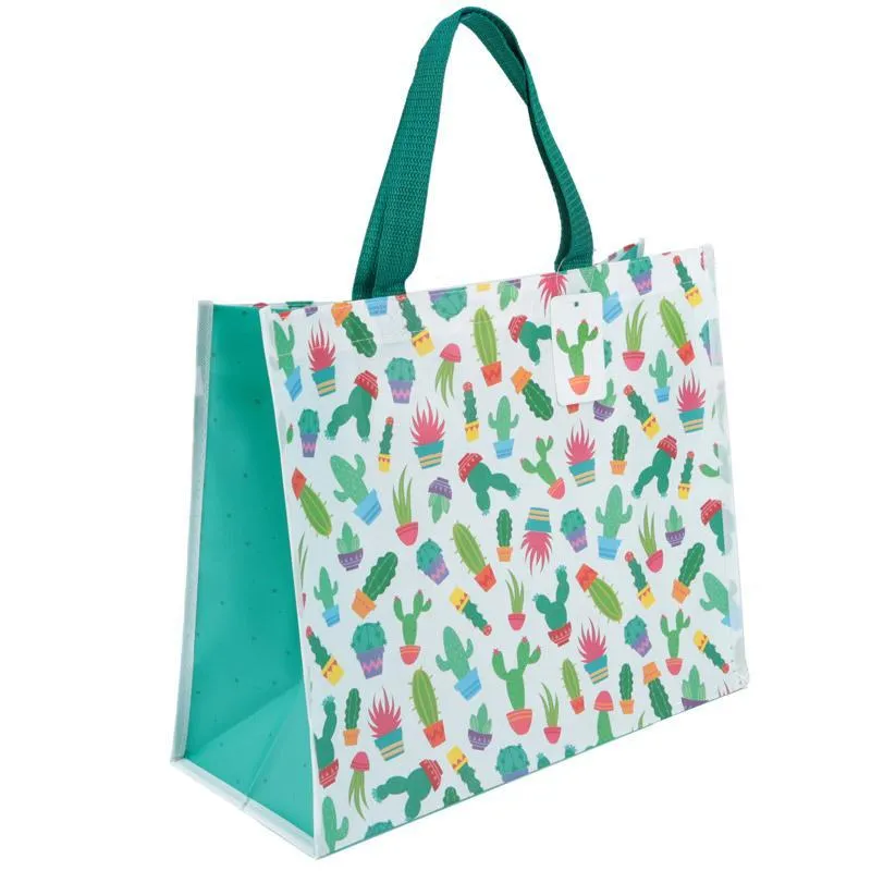 Fun Cactus Design Durable Reusable Shopping Bag