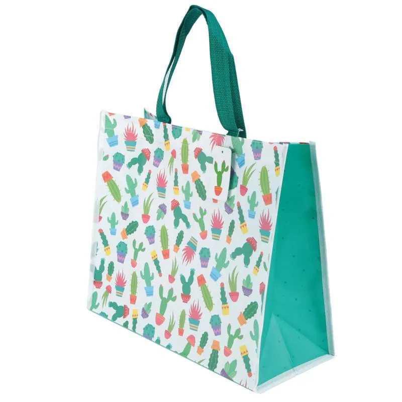 Fun Cactus Design Durable Reusable Shopping Bag